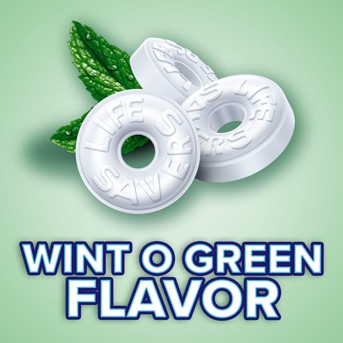 Mints, Bulk Hard Candy Wint-O-Green Breath Mints, 44.93 oz Party Size 431716