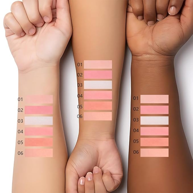 Matte Blush Powder for Cheeks, Cruelty Free Makeup – Long Lasting Natural Face Blusher Makeup, Lightweight Blendable Cheek Color Palette for Women All Skin Tones - #06 Nude Brown