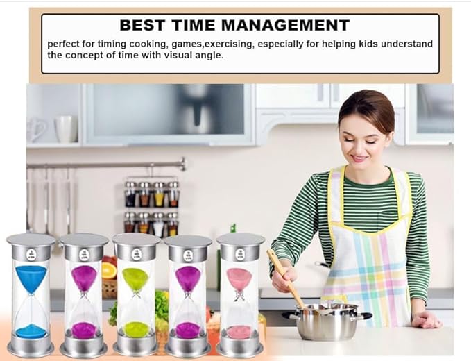SuLiao Sand Timer 60 Minute Hourglass, Green Sand Watch 60 Min, Large SandClock one Hour, Colorful Plastic Hour Glass Sandglass for Kids, Games, Classroom, Kitchen, Decor