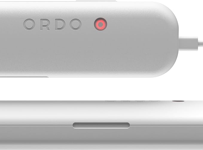 ORDO Sonic+ Charging Travel Case, Secure & Hygienic Toothbrush Storage, USB Charging, MagLock Closure, Durable Design, Tooth Brush Not Included, White