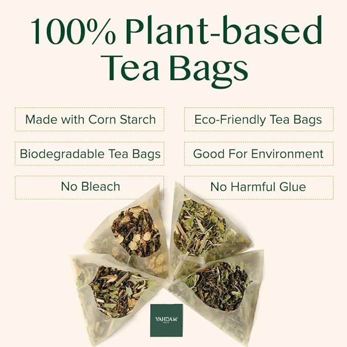 VAHDAM, Hibiscus Rose Tea Bags - 100% Whole Hibiscus Flowers Herbal Tea Bags (100 Count) With Rose, Chamomile & Exotic Spices | Caffeine Free, Floral Flavor Tisane | Resealable Ziplock Pouch