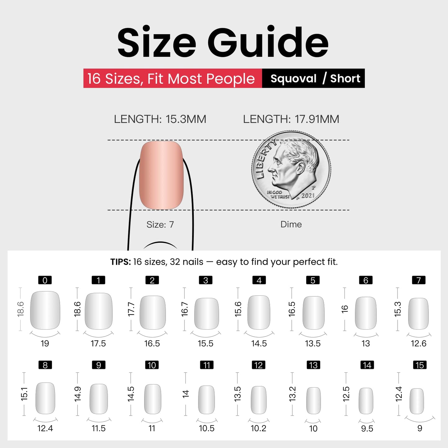 CurvLife Soft Gel Square French Tip Press On Nails Short, Silk Outline Style Reusable Fake Nails with Glue & Adhesive Tabs, 32PCS Salon-Quality Stick-On Nails for At-Home Manicure