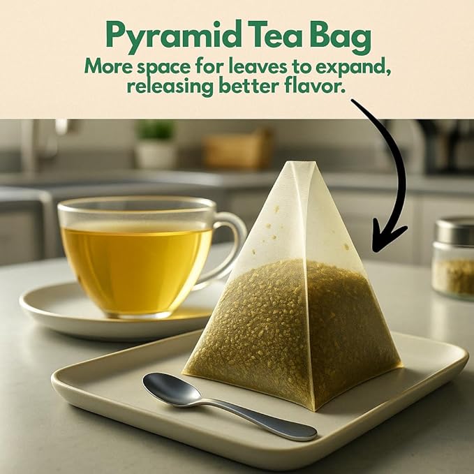 Tozzy Organic Turmeric, Ginger & Cinnamon Tea – 100 Count, Plant-Based Pyramid Tea Bags