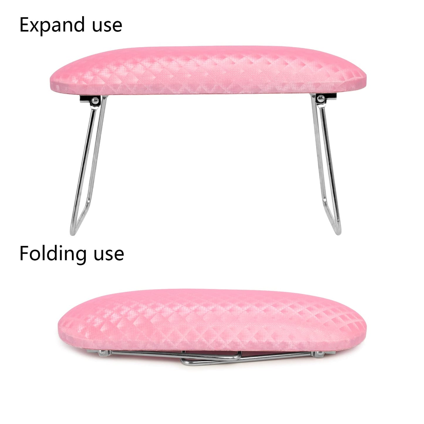 krofaue Nail Arm Rest and 500PCS Clear False Nails Tips