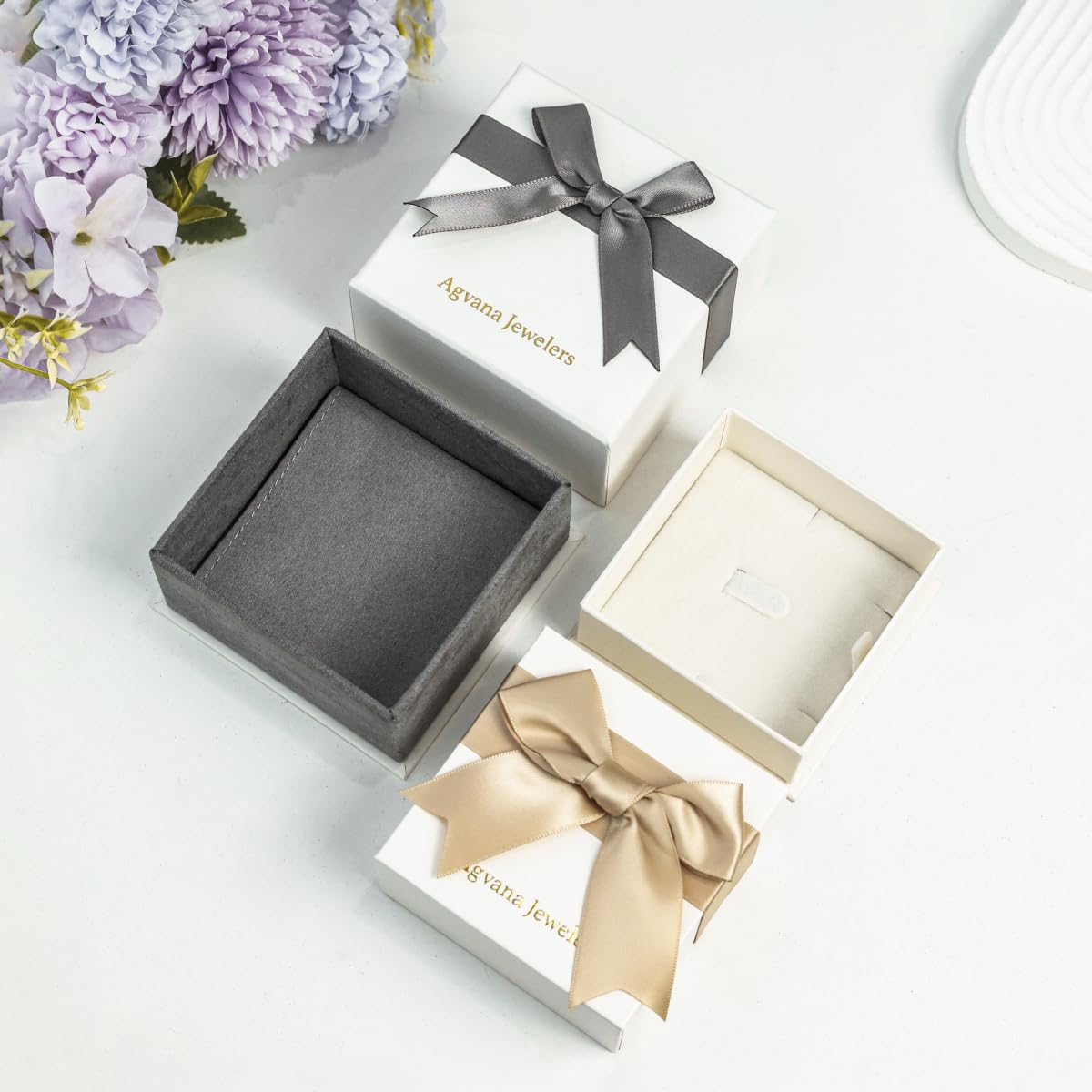 AGVANA March December Birthstone Jewelry Aquamarine Blue Topaz Necklace Sterling Silver Rose Flower Heart Double Birthstone Pendant Necklace Anniversary Birthday Gifts for Women Mom Wife Lady Her