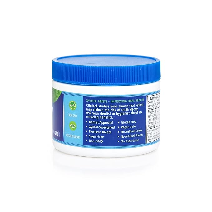 Spry Xylitol Peppermint Sugar Free Candy - Promote Oral Health, Increase Saliva Production, Stop Bad Breath, Non-GMO, Gluten-Free, 240 Count (Pack of 3)