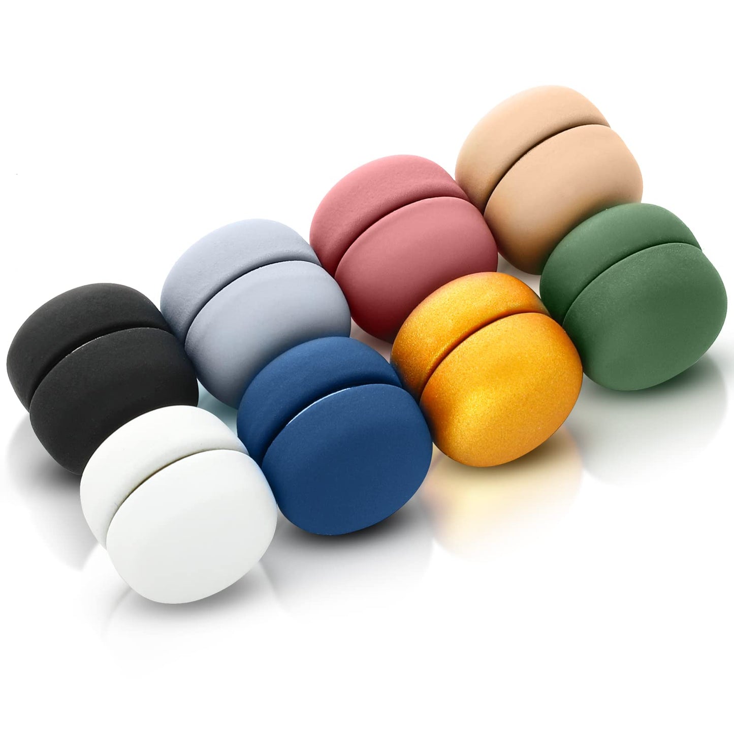 8 Pairs Strong Hijab Magnets Multi-use Pinless Hijab Pins Women for Scarf Dress Cleavage Muslim Magnetic Buttons Veil Pins(Matte Style)