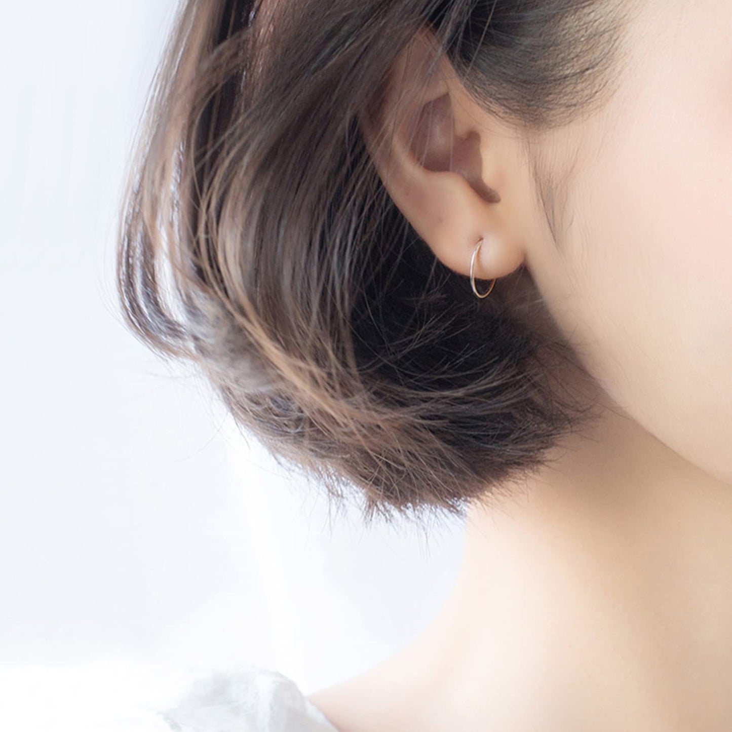 EPIRORA Silver Hoop Earrings- Cartilage Earring Small Hoop Earrings for Women Men,4 Pairs of Hypoallergenic 925 Sterling Silver Tragus Earrings (8mm*4, Silver&Gold)