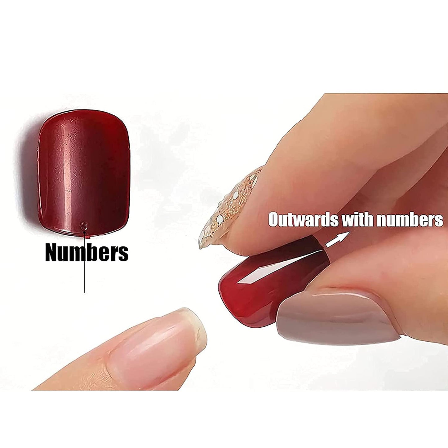 MISUD Press on Nails - Extra Long Square Fake Nails with Dollar Money, Acrylic Bling Glitter Rhinestone Design 24 pcs
