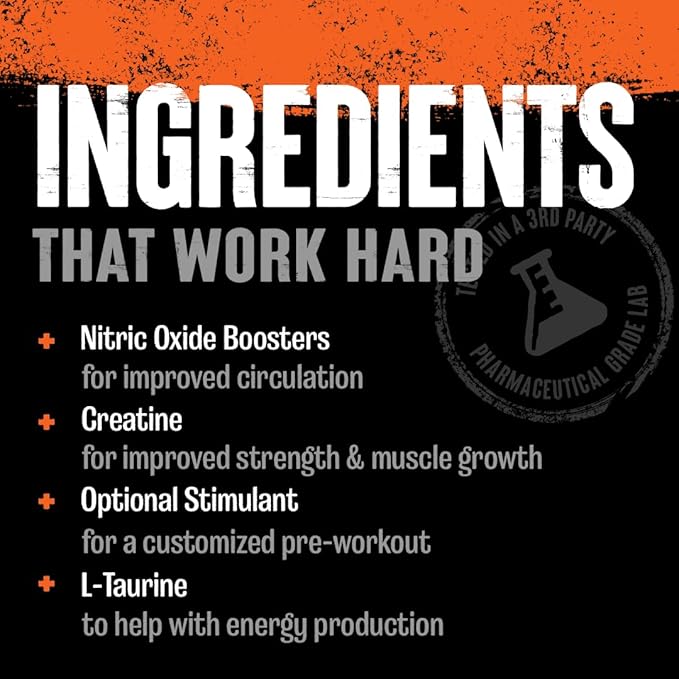Animal Pump Pre-Workout Supplement – for Energy, Focus and Muscle Volumizing, with Nitric Oxide Boosters Including Stims and Nootropics, Creatine, and Ultimate Pump Enhancer, 30 Packs