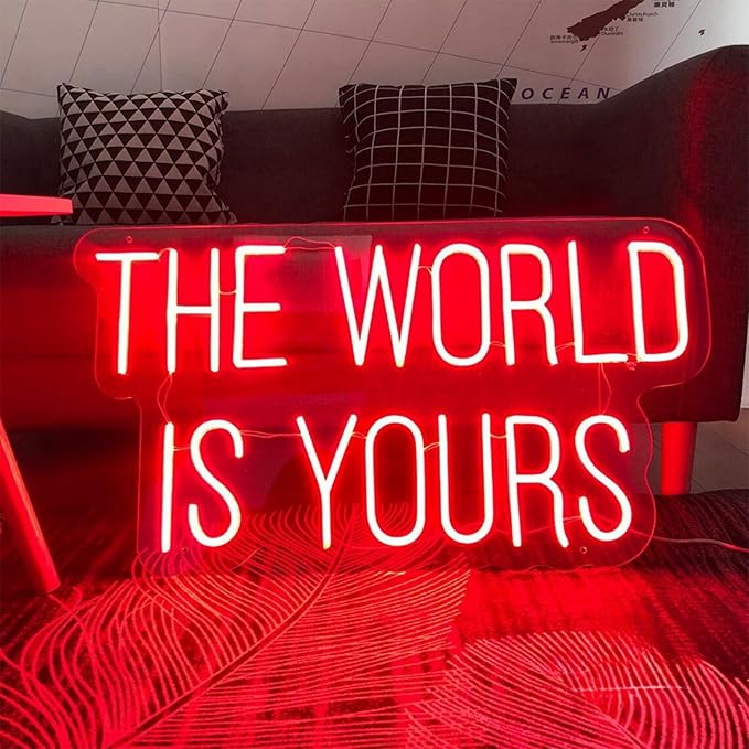 LED Neon Sign Night Light for Wall Party Décor Bedroom Room Bar Wedding Home Birthday Art Decoration Christmas with USB Chain Light modulator 5v 16.5"*9.1"