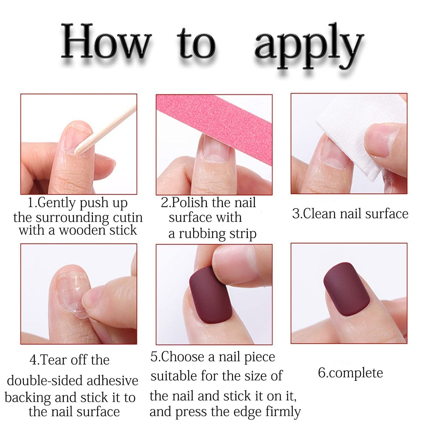 Puyokinm Square Press on Nails Medium Fake Nails Gradient Pink False Nails Full Cover Acrylic Glossy Glue on Nails Nude Artificial Nails Stick on Nails for Women 24Pcs