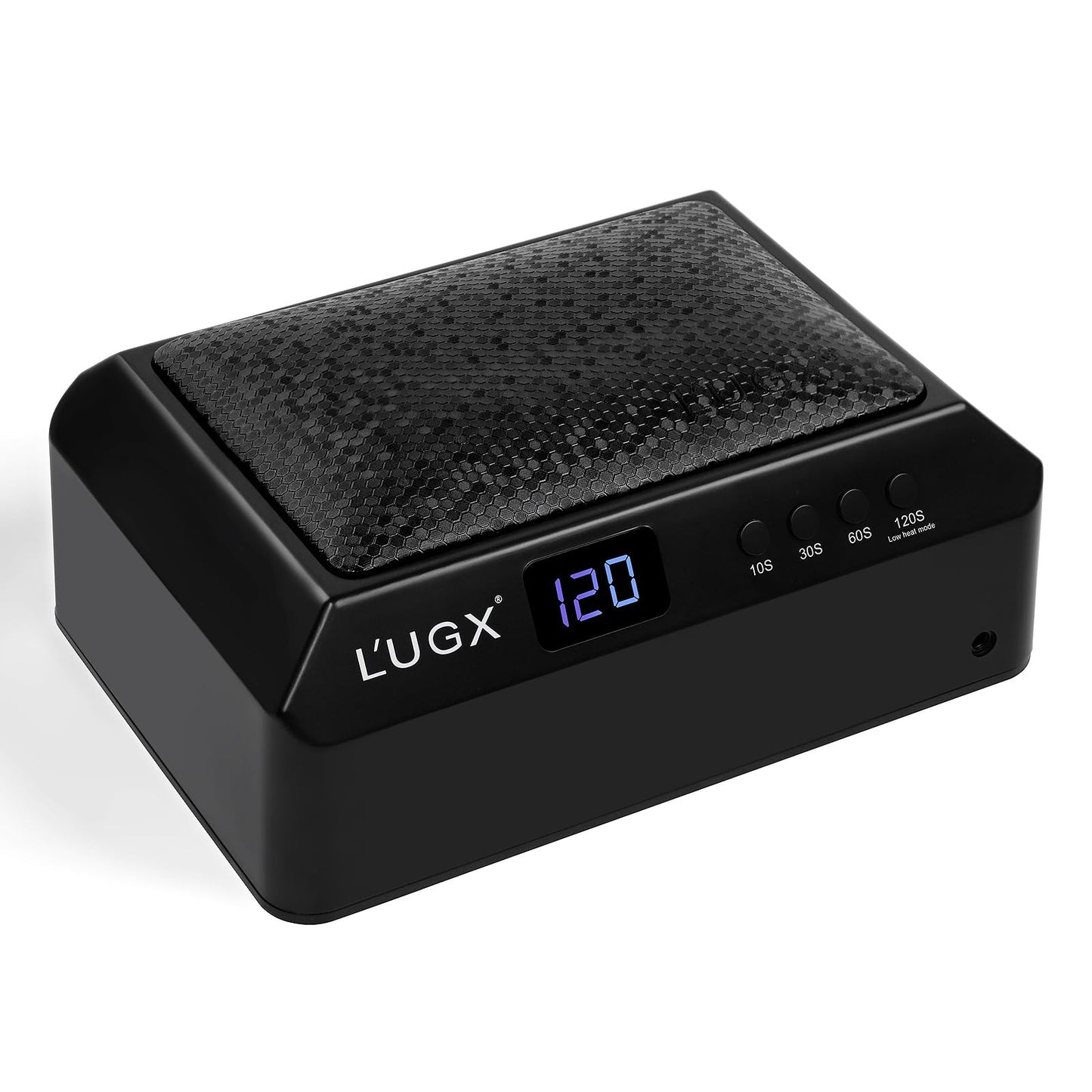 L'UGX Professional Nail Lamp for Gel Polish Dryer 72W LED UV Nail Lights with Arm Rest Pillow & Retractable Tray,Perfect for Manicure & Pedicure at Salon & Home Black