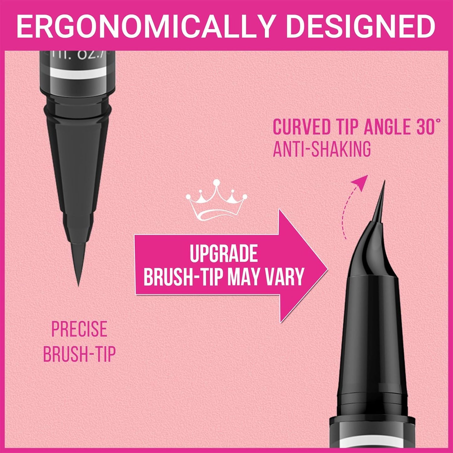 iMethod Eyebrow Pen - Eyebrow Pencil Magical 2-in-1 Eye Brow Pencils for Women with 4-Fork-Tip & Precise Brush-Tip for Natural Hair-Like Brows, Last All-Day, with Eyebrow Spoolie Brush, Light Brown
