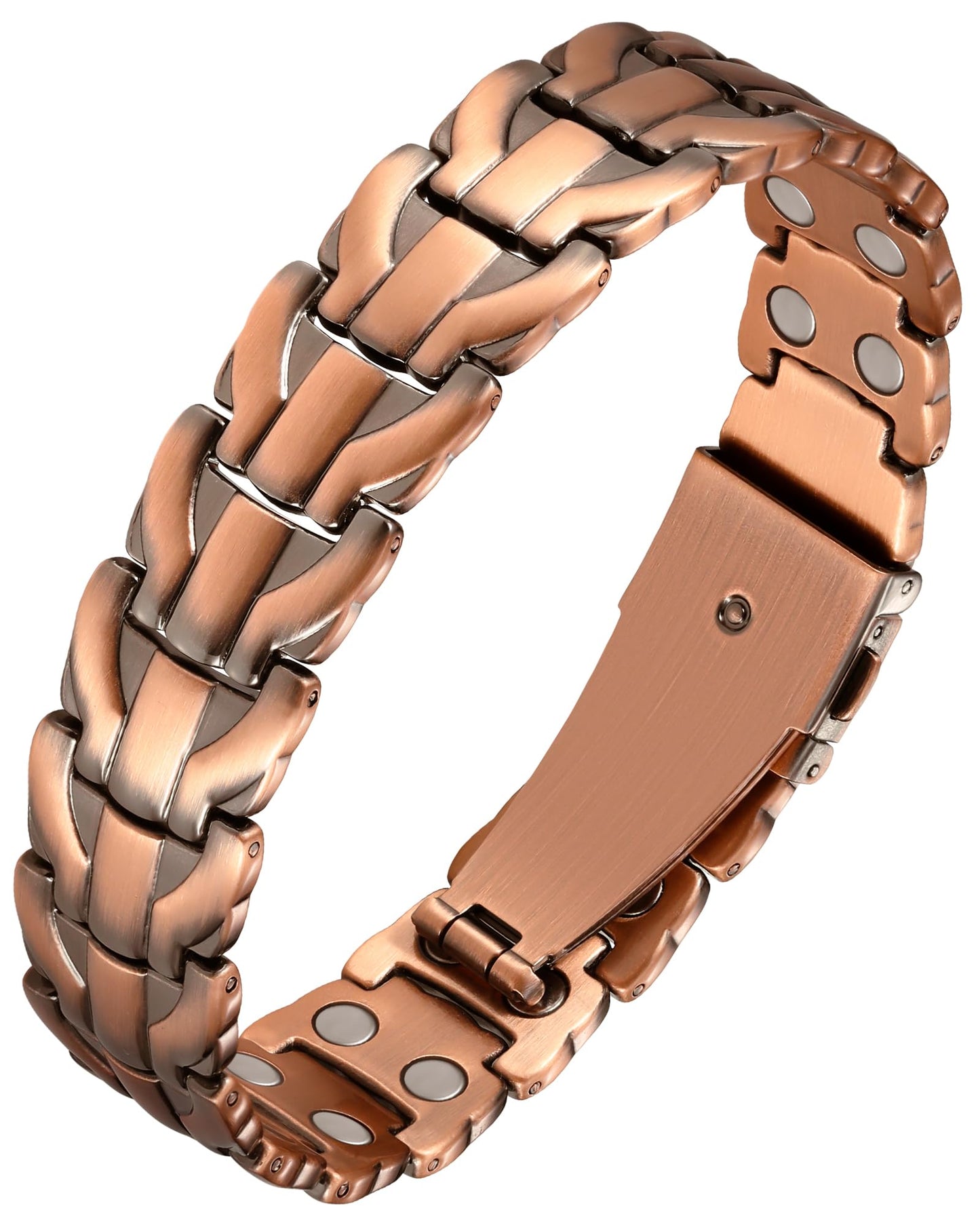 Feraco Copper Bracelet for Men,Magnetic Therapy Cooper Bracelets with 3800 Gauss Magnets, Men's Jewelry for Anniversary Father's Day