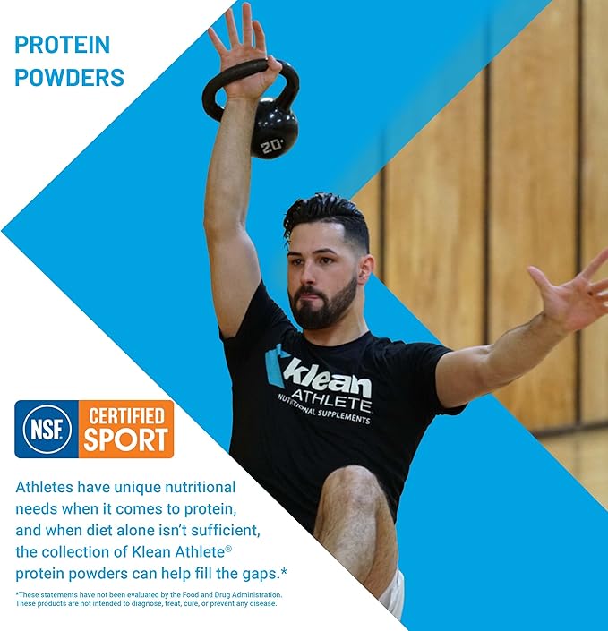 Klean ATHLETE Klean Isolate | Whey Protein Isolate to Enhance Daily Protein and Amino Acid Intake for Muscle Integrity* | NSF Certified for Sport | 20 Servings | Natural Chocolate Flavor