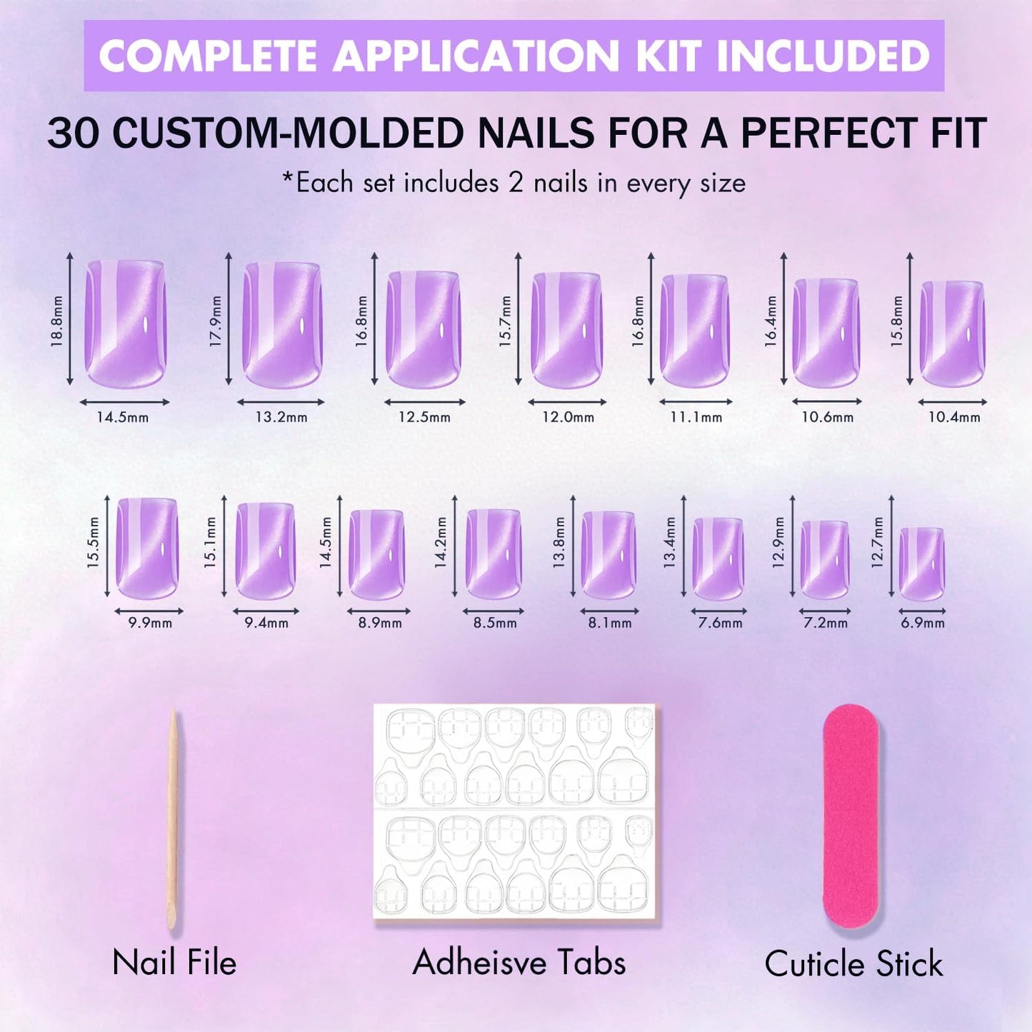 KQueenest Cat Eye Press on Nails Short, 30 Pcs Chrome Plum Red Press on Nails Square, Glitter Sparkly Fake Nails Press on Short, Reusable Soft Gel Glue on Nails for Women Salon-Quality Manicure