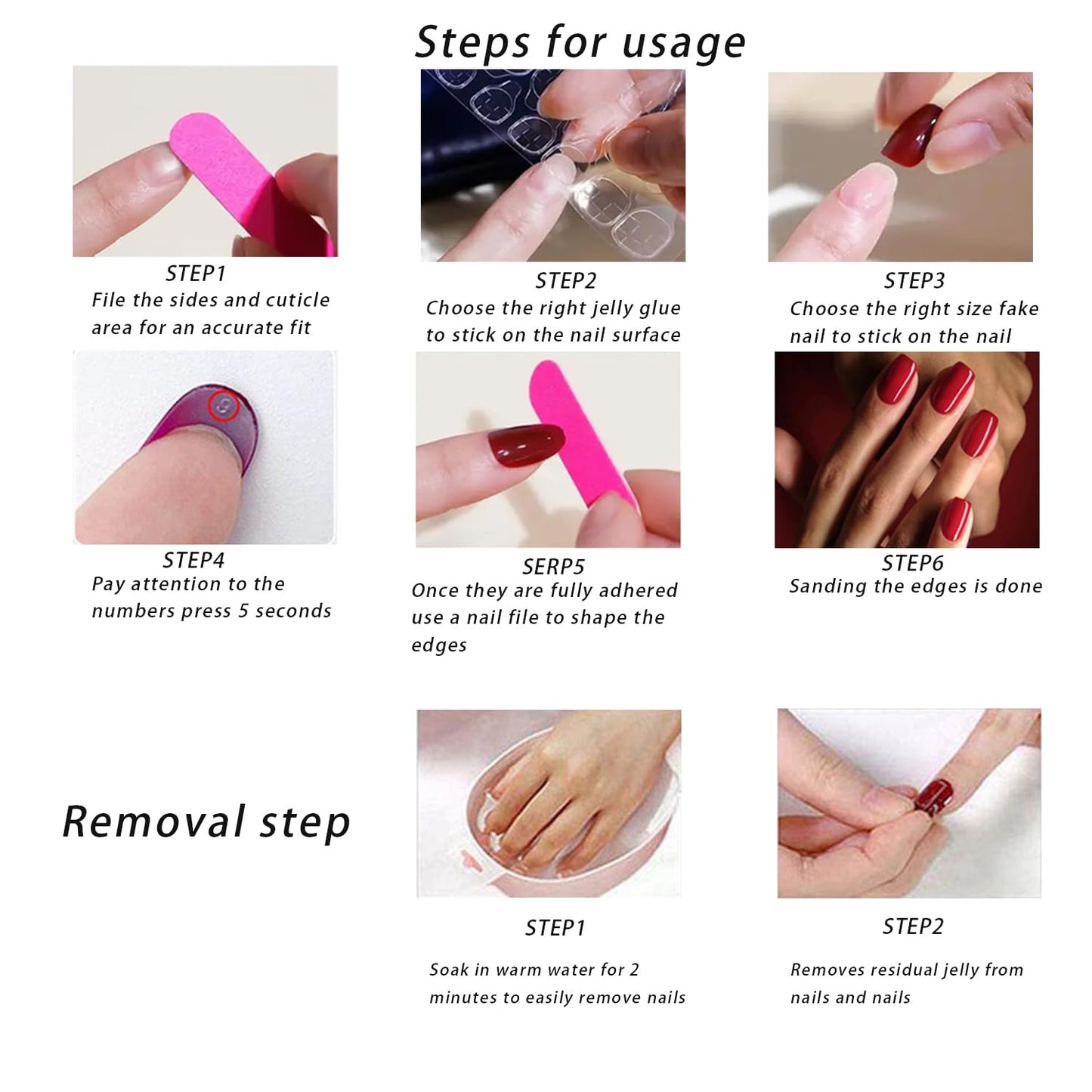 30 Pcs Irregular French Tip Press on Nails 3D Stripe Fake Nails Short Oval Acrylic Glue on Nail Mirror Full Cover False Nail for Women