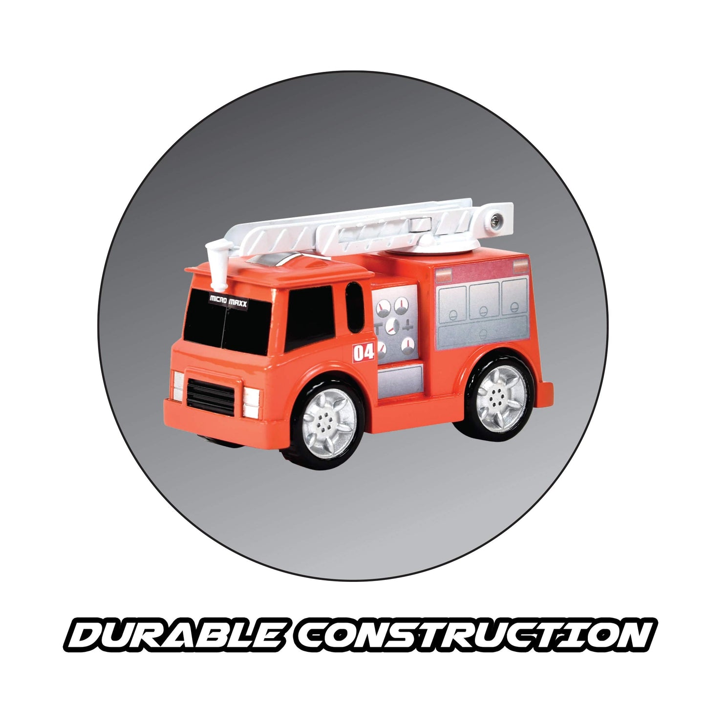 Sunny Days Entertainment Micro Mini City Vehicles – Rescue Toy Car and Truck Set for Kids | Firetruck Helicopter Police Ambulance | Free Wheeling with Moving Parts – Maxx Action