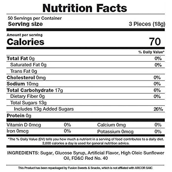 Cinnamon Discs Hard Candy - Bulk 1 Pound Individually Wrapped Red Cinnamon Candies (Approx 75 Pieces) - Holiday Bulk Candy
