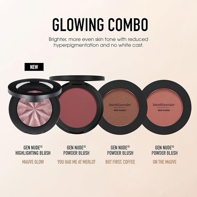 bareMinerals Gen Nude Highlighting Blush, Mauve Glow