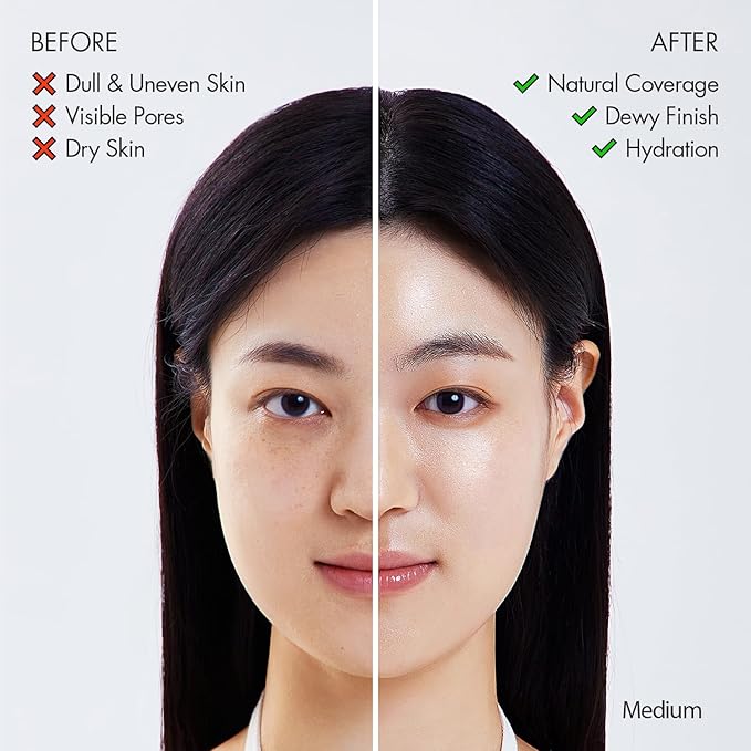 AGE20'S Signature Essence Pact SPF 50+ | Pack of 1 | 29W CARAMEL | Cream Foundation, Dewy Finish, Natural Coverage | Korean Cushion Foundation