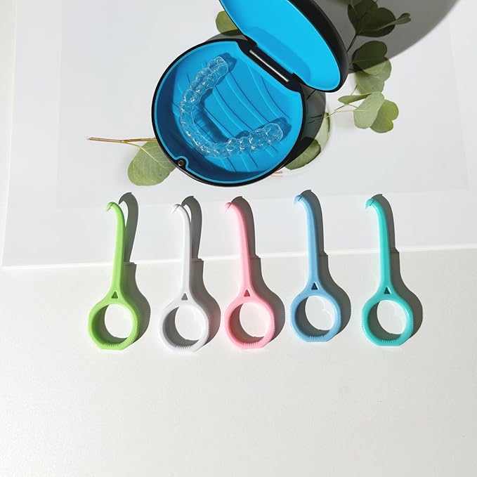 5PCS Aligner Removal Tool, Pink Clear Aligner RemoverTools for Invisalign Removable Retainers, Aligners,Braces Removal Kit (5PCS Pink)