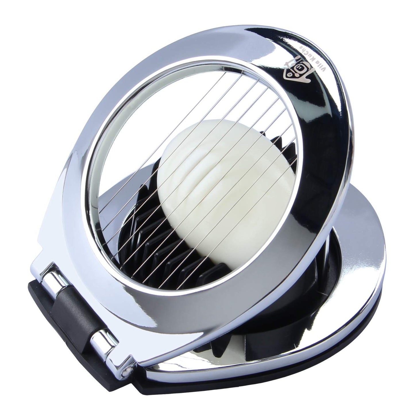Vila KuChe Multi Function Stainless Steel Egg Slicer Hard Boiled Eggs Dishwasher Safe Heavy Duty Egg Cutter Kitchen Helper
