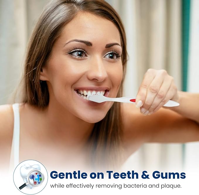200 Toothbrushes Bulk Wholesale Quantity Standard Size, Dental Care Toiletries, Medium Soft Bristles, Individually Wrapped, Homeless Care, Disposable Use, Hotels, Travel