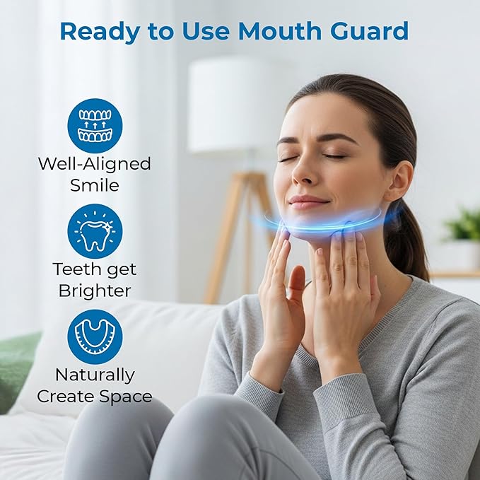 Reviv Mouth Guard for Grinding Teeth at Night | Food-Grade Silicone Night Guard | Bite Guard for Teeth Clenching Nighttime Protection During Sleep for Men and Women as Anti Jaw Clenching (Small Teens)
