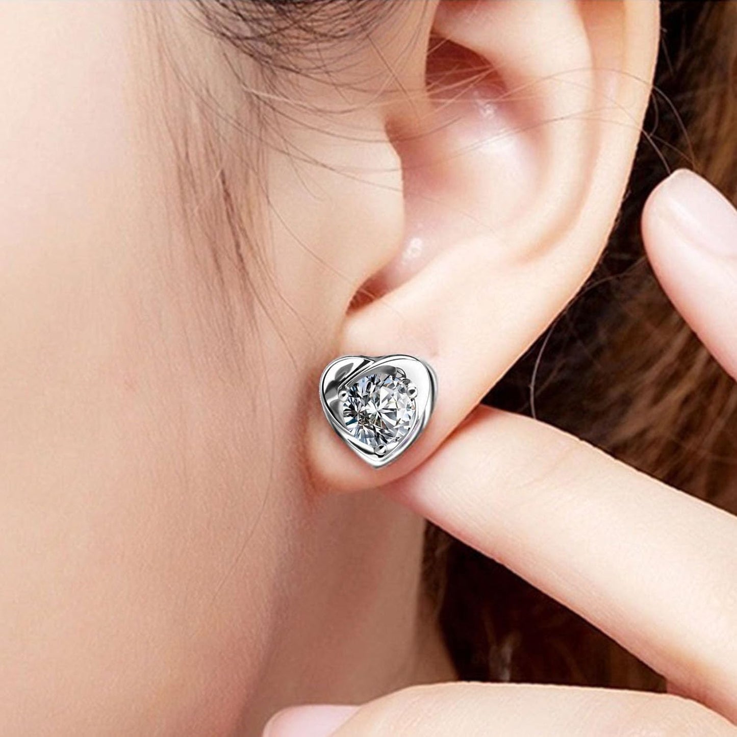Lymphatic Earrings for Women Negative Lon Lymph Detox Earrings Lymphvity Germanium Earring Drainage Slimming Jewelry Gift (Clear)