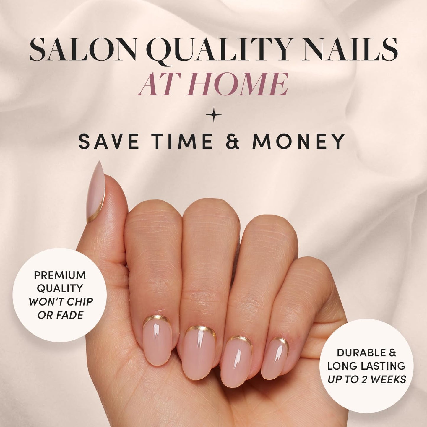Glamnetic Press-On Nails Bundle - Pink Comet, Berry Fizz & Goal Digger | Pale Pink Short Almond Fake Nails with 3D Gems | Short Oval Magenta Nails with a Metallic Finish | Glossy, Semi-Transparent, Sh