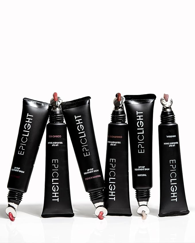 EpicLight Lip Flip Tints Treatment Balm Tube - Lip Balm and Plumper - Peptide Treatment for Lips Volume & Hydration - Plump and Moisturize Lips - Paraben & Sulfate-free, Non-Toxic Makeup (Cosmo Kiss)
