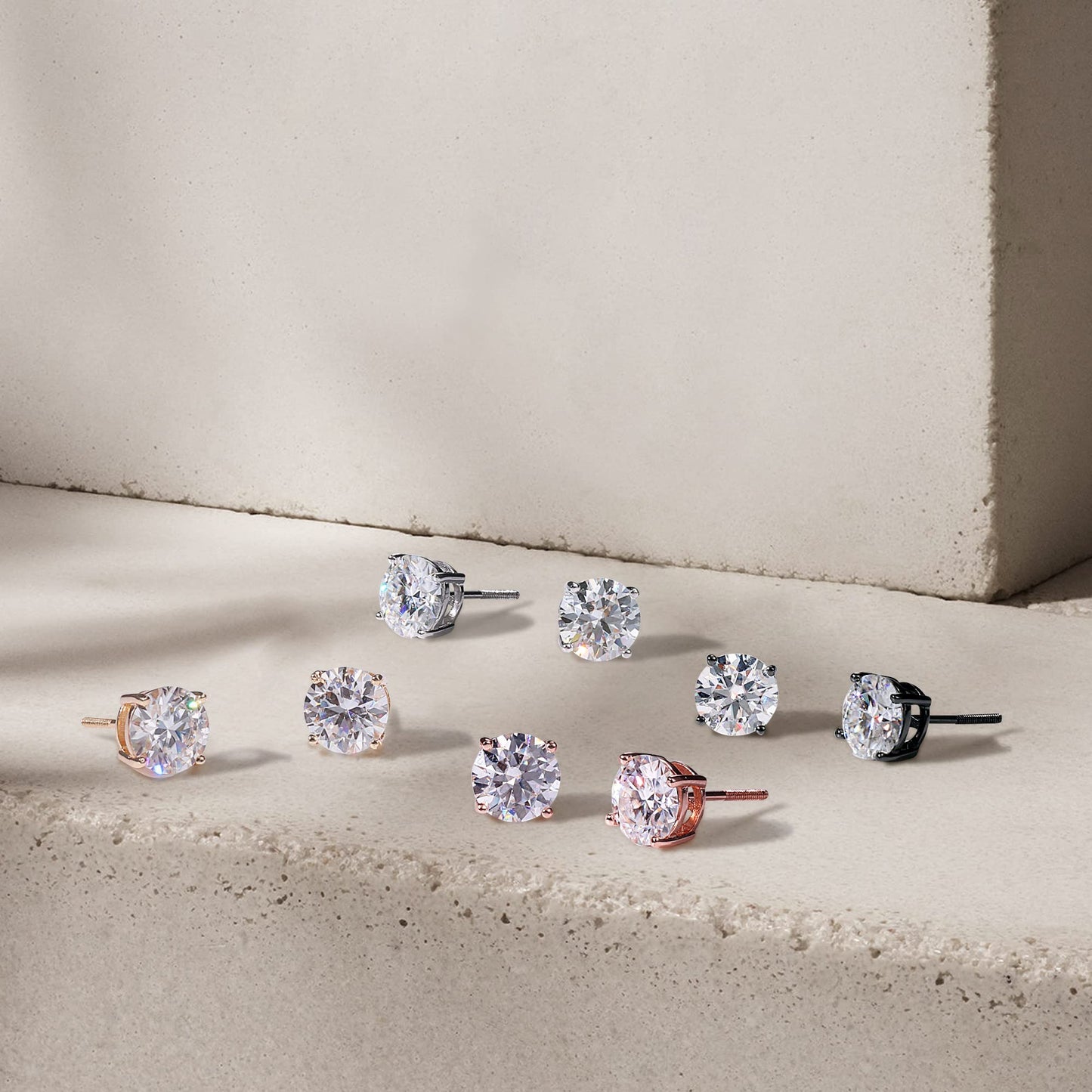 SMILEST 1ct Moissanite Stud Earrings for Women Men, 925 Sterling Silver Earring Lab Created Moissanite Earrings Screw Back for Women Mom Wife Anniversary Birthday Gifts for Mom Wife Grandma Friend