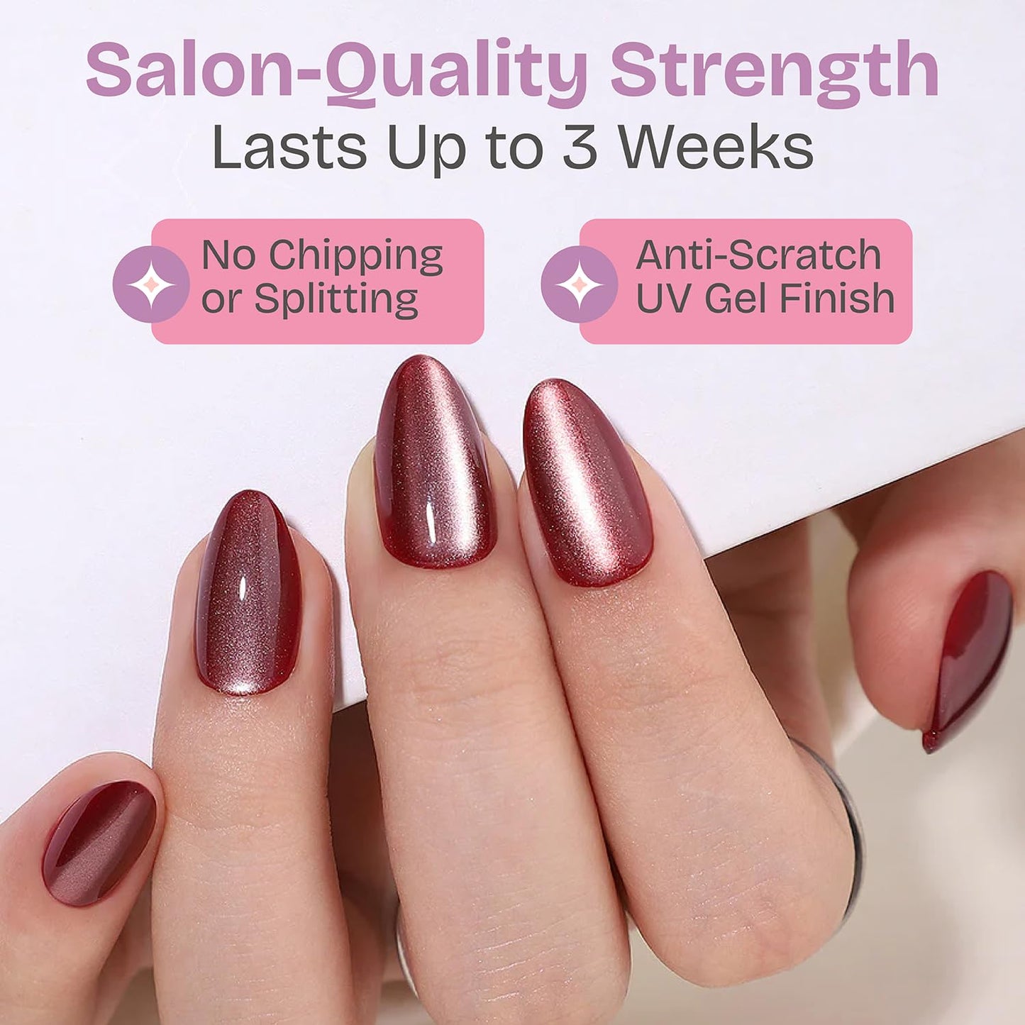 RPNZL Press On Nails - Cappuccino | Ombre Design French Tip, UV Finish Almond Nails, Salon Quality | 32 Nails, 16 Sizes Kit with Glue and Adhesive Tabs I Female Founded