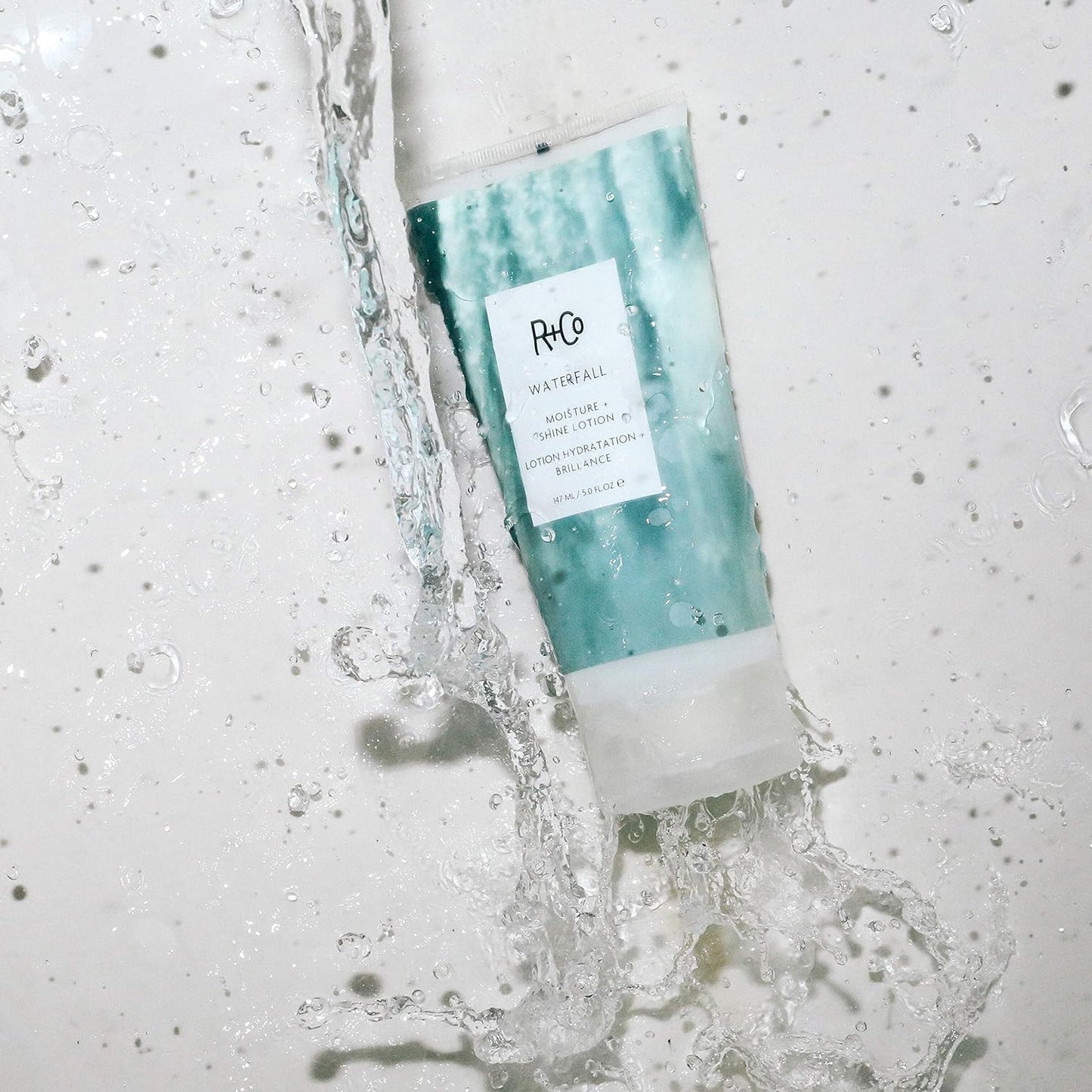 R+Co Waterfall Moisture and Shine Lotion (5 Oz) + Travel Size (.5 Oz) | Vegan + Cruelty-Free |