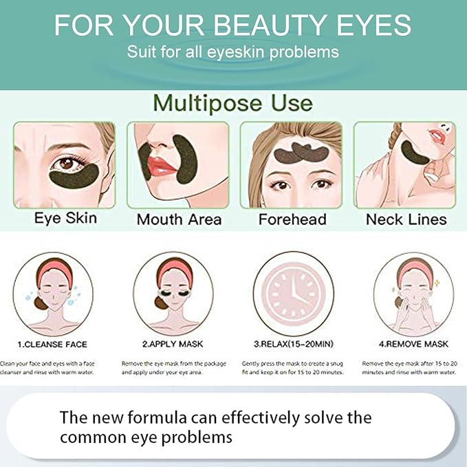 30Pcs Lip Mask Under Eye Masks Patches,Crystal Collagen Hydrating Moisturizing Smoothing Lips Gel Pads for Puffy Eyes Bags,Dark Circles,Puffiness,Fine Lines,Wrinkles,Anti-Aging Hyaluronic Acid