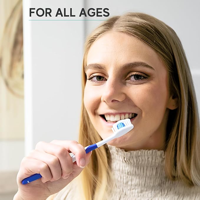 4 Pack Toothbrushes for Adults - Individually Wrapped Medium Bristle Toothbrushes with Covers - Pink - Convenient & Affordable Dental Care for Travel, Hotels, Airbnb, Missions & More