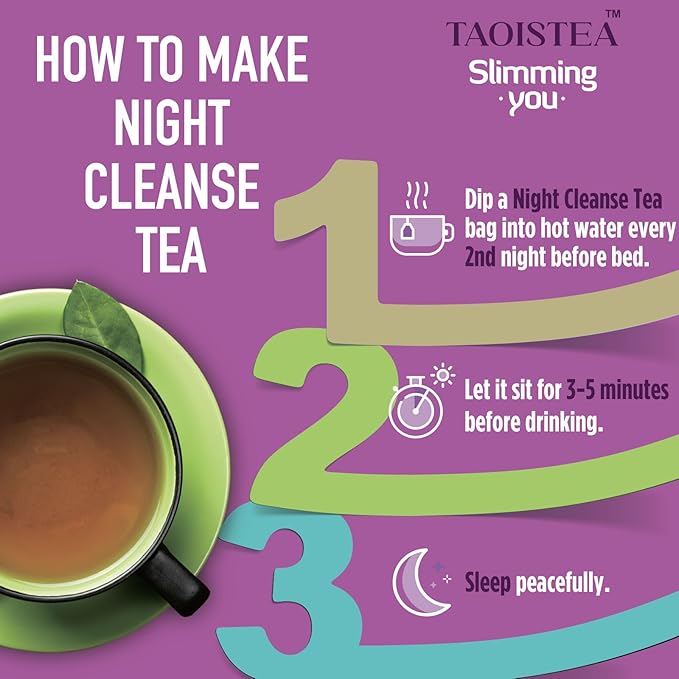 TAOISTEA 14 Day Detox Tea for Weight Loss, Body Cleanse, Metabolism Boost - Morning Boost and Night Cleanse Teas