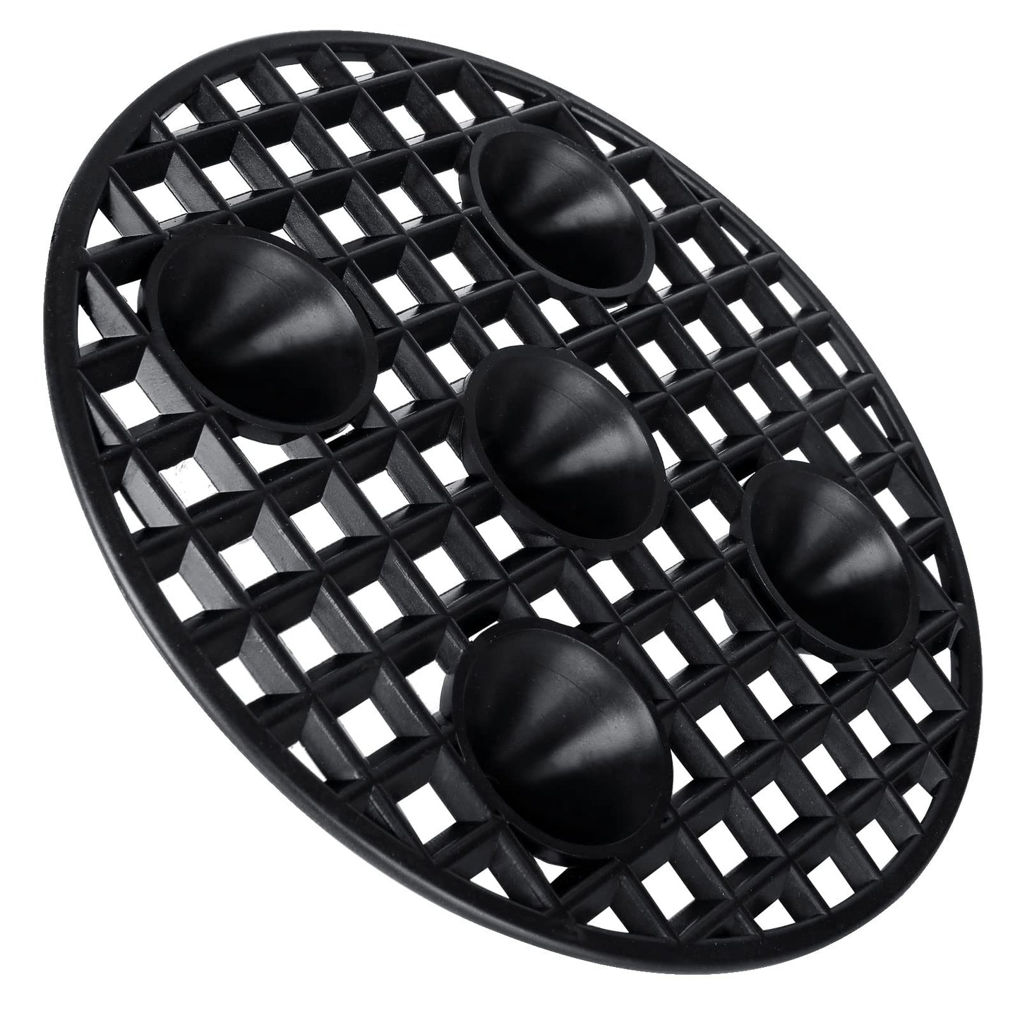 SENENQU 24PCS Plant Level Pot Elevator 8 Inch, Plant Risers for Pots, Heavy Duty Potted Plant Stand, Black Plant Runoff Tray Planter Holder for Prevent Rot and Damage, Indoor and Outdoor Use