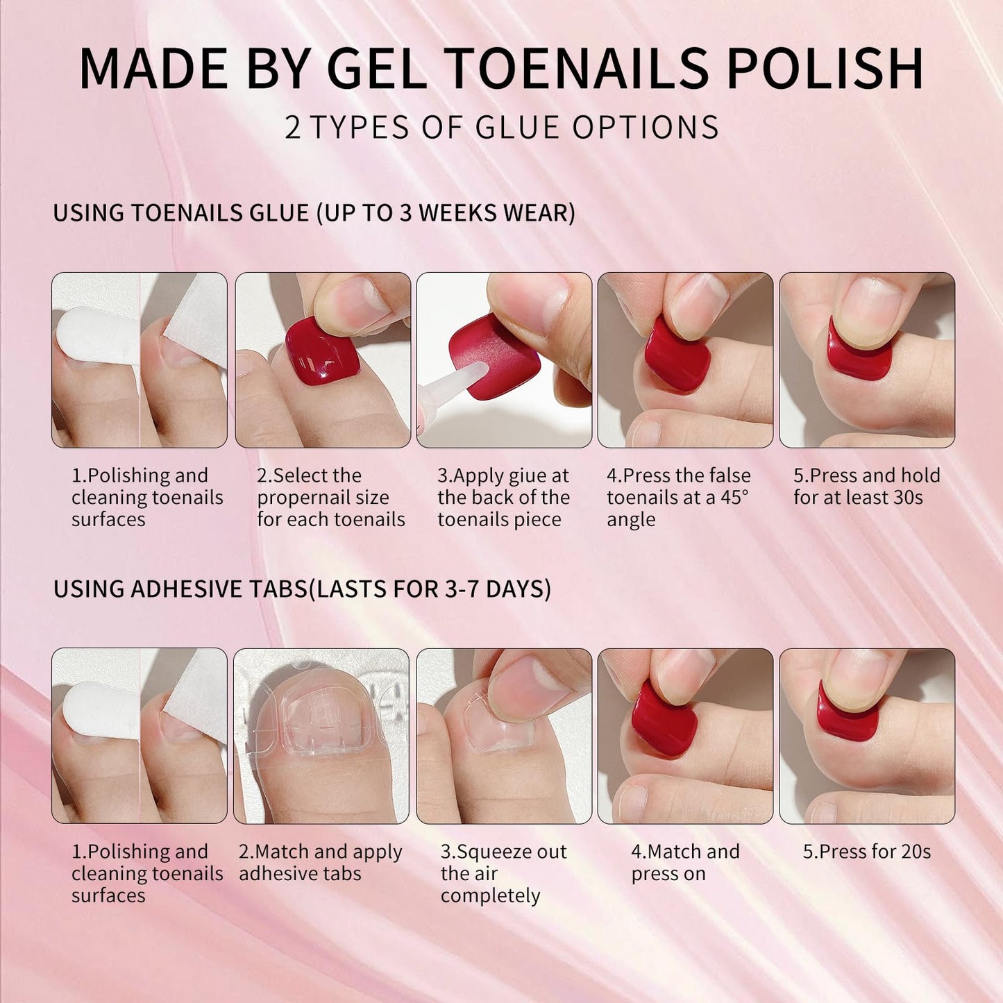 Cat Eyes Press On Toenails,14 Sizes-28 Pcs Soft Gel Blue Short Square Fake Toenails Kit with Toenails Glue, Natural Reusable Stick On False Toenails for Women and Girls (Skycloud Blue Toenails)SK0758
