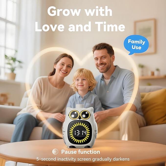 Digital Visual Timer for Kids, Potty Training Timer for Toddler 99-Minute Silent Countdown Timer for Kids Time Management Tool with Pause Function