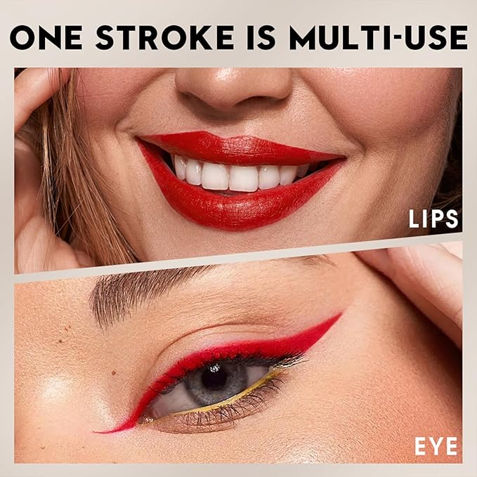 Erinde Long-Lasting Lip Liner Pencil, 2-in-1 Matte Lipliner Pencil for Sculpting & Filling, Rich Color Creamy Waterproof Lip Liner Crayon, Lip Contour Tint Makeup, Vegan & Cruelty-Free, 03 Vibrant Red