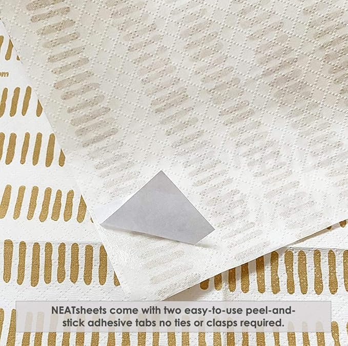 Disposable Bibs for Adults, Kids & Elderly Senior | Adhesive Tab Napkins for Eating, Personal Use, Home Care, Business | Spill Absorbent, Stain/Liquid Repellent | Cinnamon Stick, 20 Count