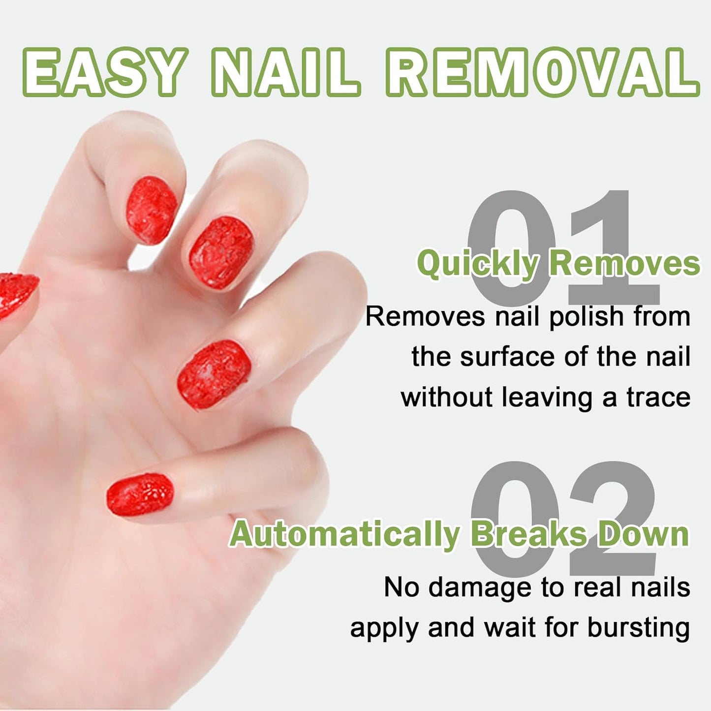 Magic Remover Gel Polish,3PCS Gel Nail Remover,Professional Gel Remover for Nails,Quickly and Easily Removedor de Esmalte Gel (15ML)