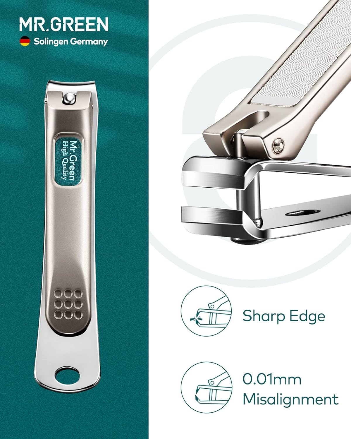 MR.GREEN 12-in-1 Manicure Set – Professional Nail Clipper Set, German Stainless Steel Manicure Tools for Fingernails & Toenails, Travel Nail Care Kit for Men & Women with Leather Case (Caramel Brown)