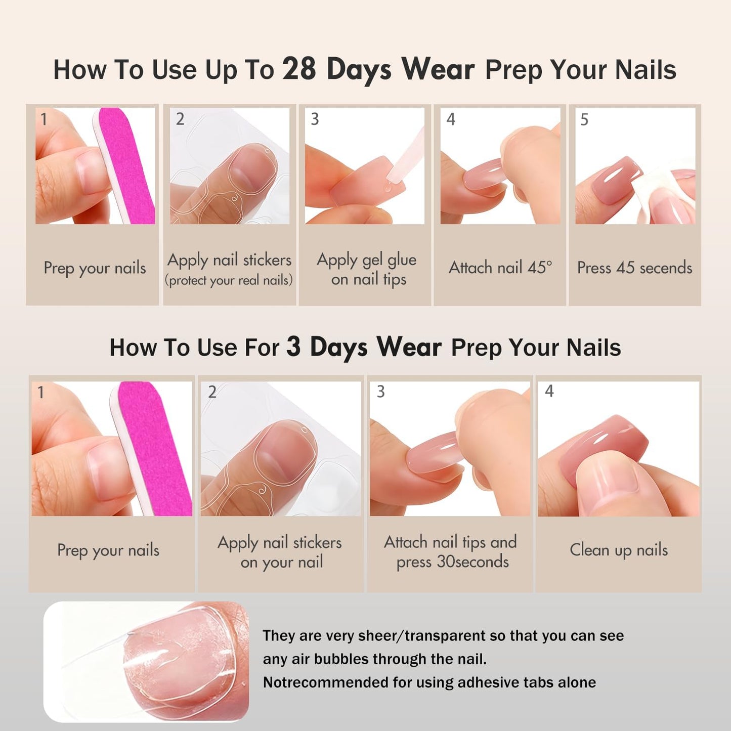 SXVME Press On Nails Long Square - Olive Green Press on Nails with Glue for Women, Natural Simple Fake Nails Press ons Medium, Glossy Soft Gel Glue on Nails Coffin, Reusable Nail Stick Ons, 24 Pcs