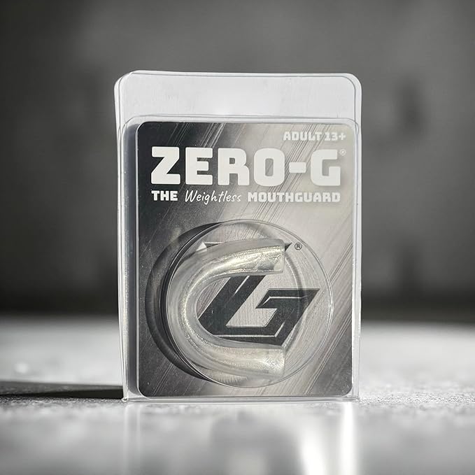 Zero-G Sports Mouthguard 1-Pack, Clear - Adult Size - Dental Grade Custom Fit - Basketball, Football, Soccer, Baseball, Hockey, Lacrosse, Teeth Grinding
