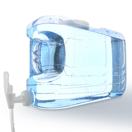 Arrow Home Products Oasis Drink Dispenser for Fridge, 2.5 Gallon - Plastic Beverage Dispenser with Spigot for Easy Dispensing - BPA Free Clear Plastic - Convenient Handle, Easy-Pour Spout