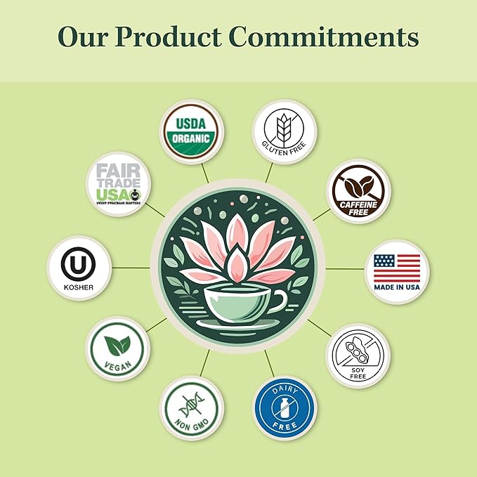 Jade Tea - Organic Polyphenol Tea - Peppermint Leaf, Star Anise, Clove, & Butterfly Pea Flower - Antioxidant Rich for Inflammation Support - Poha Berry Flavor - 25 Count (Pack of 1) - Made In USA